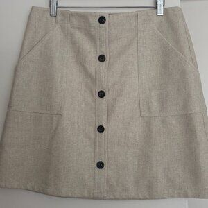 Banana Republic Khaki Mini Skirt (size 12)